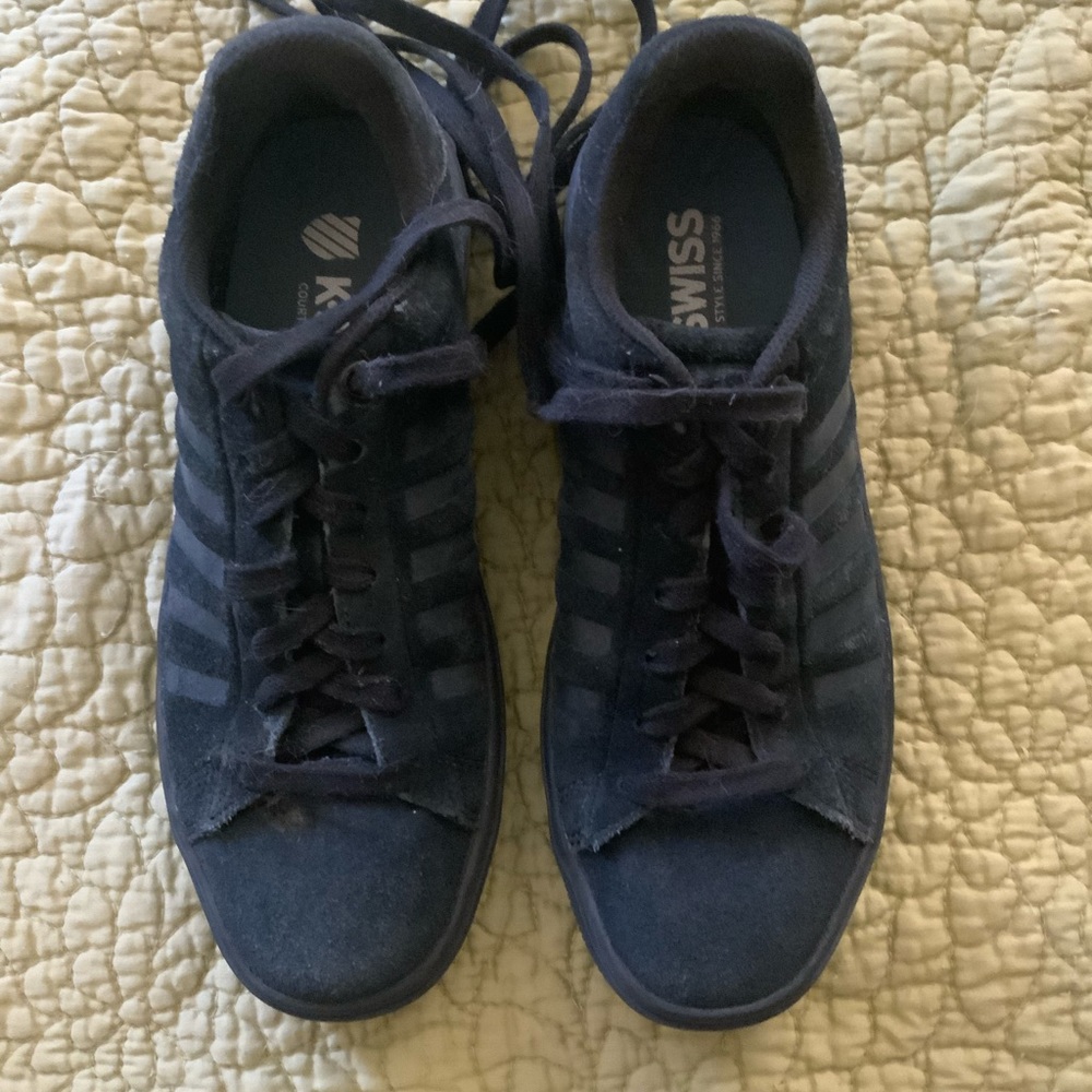 K-Swiss Black Suede Sneakers